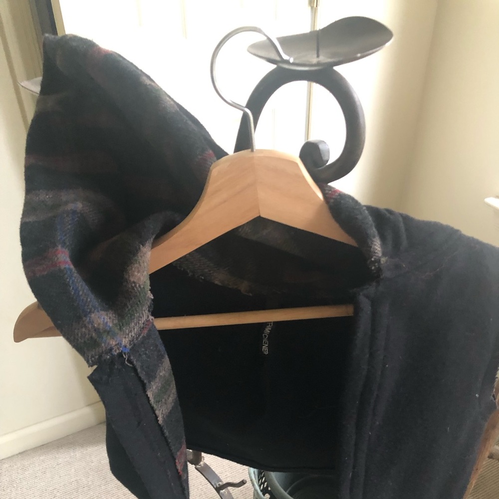 Crop Fleece handmade vest with hood